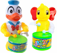 ROSEFAIR Key-Operated Cute Drummer Toy for Boys Rattle(Multicolor)