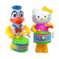 ROSEFAIR Key-Operated Cute Drummer Toy for Toddler Gift Birthday Return Gift Drummer toy Rattle(Multicolor)