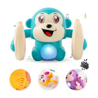 Wembley 360 Degree Spinning Rolling Tumble Banana Monkey Toy with Sound & Light Toy(Multicolor)