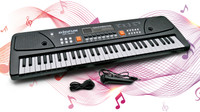 VikriDa Electronic Digital Piano Keyboard 61 Keys- Multi-Function Portable Piano(Black)