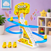 Netigems Cute Duck Racer Staires Climbing Toys-For-Kids-Baby, Toy Gift For Boys-Girls(Yellow)