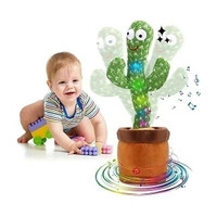 SHRIBALAJITOYS Dancing cactus Toy Talking Repeat Bluetech Singing Toy 120 Songs(Green)