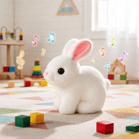 Tileez Musical Hopping Bunny Toy | N1Y1 | Children(White)