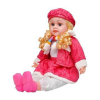 Ghoniya enterprise Baby Poem Doll Looking Musical Rhyming Babydoll,Big Stroller Dolls, Laughing and Singing Soft Push Stuffed Talking Girl Toy (Multicolor)(Multicolor)