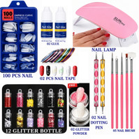 lip ray Complete DIY Nail Design Combo Tool Kit(MULTICOLOR)