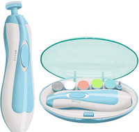 ROLLYWARE New Baby Nail File Electric,Baby Nail Trimmer Heads Safe for Newborn Baby