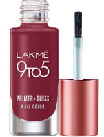 Lakmé 9to5 Primer + Gloss Nail Colour, Scarlet Blaze Scarlet Blaze