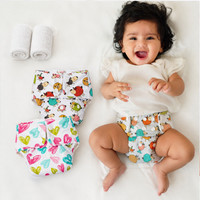 Superbottoms Pack of 2 BASIC Reusable Cloth Diapers for Babies | Adjustable & Washable |3M-3Y