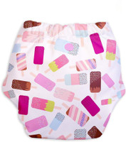 MOMSARC Ultra-Thin 4-Layer Printed Cotton Cloth Nappy+1 Insert Pads for Babies, 1 pcs