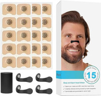 VEDMIK Magnetic Nasal Strips for Breathing & Anti-Snoring Nose Clip (15 Count) Nose Shaper(Pack of 15)
