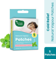 Mother Sparsh Natural Vapour Patches For Kids, Quick Relief from Runny Nose & Nasal Congestion Manual Nasal Aspirator(White)
