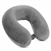Maanisha Enterprises Multipurpose Micro Fibre Neck Rest Pillow for Travel, Car, Train, Flight & Bus Neck Pillow(Grey)