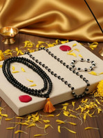 DIVINE HINDU Karungali Malai 108 Bead Mala & Karungali Silver Cap Bracelet & Silver Cap Mala Wood Necklace