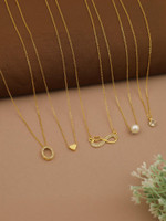 kavya jewels COMBO OF 5 NACKLACE CHAIN FOR WOMENS AND GIRLS Gold-plated Plated Alloy Necklace