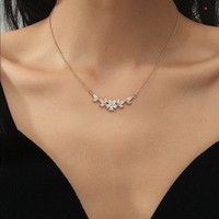 Bhumi09 Micro Necklace For Women/Girls Stylish Agate Gold-plated Plated Brass Necklace