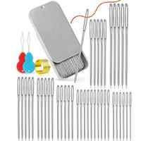 VARIYAENTERPRISE28 New 40 Needle Set Hand Sewing Needle(Regular Point Needle medium, large Pack of 40)