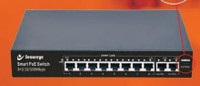 SECUREYE S-8FE-2UE-LD-NB Network Switch(Black)