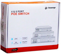 SECUREYE S-8GE-2UG-150W-NB Network Switch(Black)