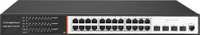 SECUREYE S-24GE-M-4UF-AI-VLAN-L3-NP Network Switch(Black)