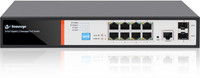 SECUREYE S-8GE-M-2UG-AI-VLAN Network Switch(Black)