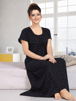 Menarik Women Nighty(Black)