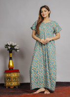 Vardhana Women Maternity/Nursing Nighty(Light Green)