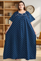 Bindass female collection Women Nighty(Blue)