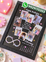SHINECOOL Wood Wall Photo Frame(Black, 8 Photo(s), A4)