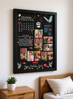 NS enterprises Wood Wall Photo Frame(Black, 1 Photo(s), A4 Wood photo frame, Only love collage frame Birthday photo frame, Anniversary photo frame, Wedding purpose photo frame Send photos (9057367283) Digital Reprint)