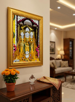NDFRAME baglamukhi mata Photo Frame Laminated 9.5x11.5inches Religious Frame Religious Frame