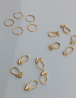 Sadid Gold-plated Plated Alloy Nose Stud(Pack of 15)