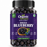 Organic Grocery Dried Blueberries Blueberry - Healthy Snack, Ready to Eat Berries, Fiber Rich Blueberry(1 x 250 g)