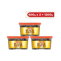 Manna Black Dry Dates(3 x 0.4 kg)