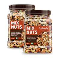 Prettynutty Healthy Nutmix |Mixed Dryfruits |Source of Vitamin and Minerals-Combo(2 x 500 g)