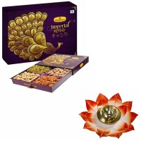 Haldiram's Nagpur Imperial Relish - Dry Fruit Box (400 g) with Large Diya Almonds(400 g)