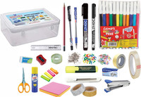 QURTASIA All in One 24 Items Stationery Combo for Office, Home and School use | Home & Office Set(Multicolor)