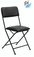Pace-Innovations Pace-innovations folding study chair with cushion & adjust able Cotton Blend Study Folding Chair(Black-Chinese, Pre-assembled)