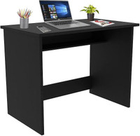 Callas Engineered Wood Office Table(Free Standing, Finish Color - Black, DIY(Do-It-Yourself))