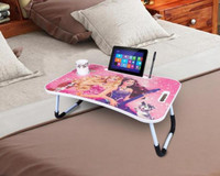 BK SALES Solid Wood Study Table(Free Standing, Finish Color - Barbie doll pink, Pre-assembled)