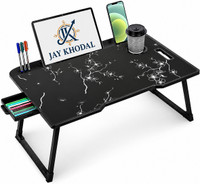 jaykhodal Solid Wood Study Table(Free Standing, Finish Color - BIACK FLOWERS, Pre-assembled)
