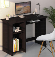 Callas Engineered Wood Study Table(Free Standing, Finish Color - Black, DIY(Do-It-Yourself))
