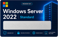 Gamework WS2022STD-REDEEMKEY08 Standard Redeem Key Physical Delivery x32 x64 Operating System License