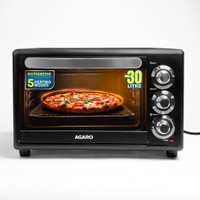 AGARO 30-Litre Oven Toaster Grill (OTG)(Majestic With Baking & Grilling Accessories and Adjustable Temperature Control, Black)