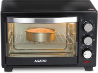 AGARO 25-Litre Oven Toaster Grill (OTG)(Marvel Oven Toaster Grill With Motorized Rotisserie&5 Heating Modes, Black)