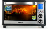 AGARO 30-Litre Oven Toaster Grill (OTG)(Imperial 30L Digital OTG, Convection Oven Toaster Griller with 10 Cooking Modes, Silver)