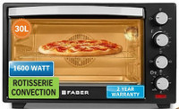 FABER 30-Litre Oven Toaster Grill (OTG)(FOTG 30.0L NEO R BK, Black)