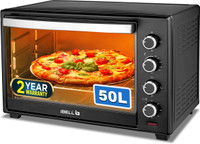 iBELL 50-Litre Oven Toaster Grill (OTG)(DLX 50-Litre 2000 Watt Oven Toaster Grill OTG with Rotisserie, Convection Fan, InnerLight Technology, 60 Minute Timer, Black)