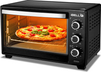 iBELL 30-Litre Oven Toaster Grill (OTG)(DLX 1700 Watt Oven Toaster Grill with Rotisserie, Convection Fan, InnerLight, Black)