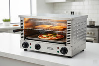 KHUSHI UDYOG 35-Litre Oven Toaster Grill (OTG)(Electric Salamander Griller 1960W SS Double Heating for Restaurant Cafe, Blue)