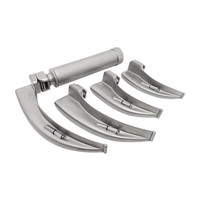 KASHSURG Led Laryngoscope Set Adult Macintosh Type Blade Size: 1, 2, 3 & 4 Otoscope